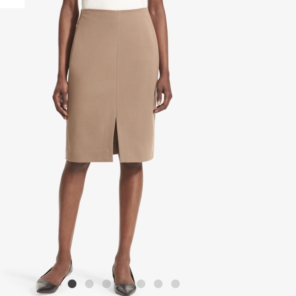 MM Lafleur Greenpoint Russet Tan Pencil Skirt Size 14